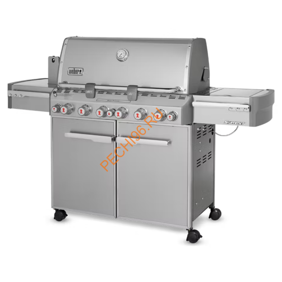 Газовый гриль WEBER SUMMIT S-670 GBS, нержавеющая сталь