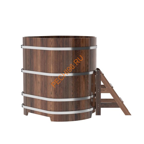 Купель для бани BentWood угловая из морёной лиственницы Премиум, 1,19х1,19 м