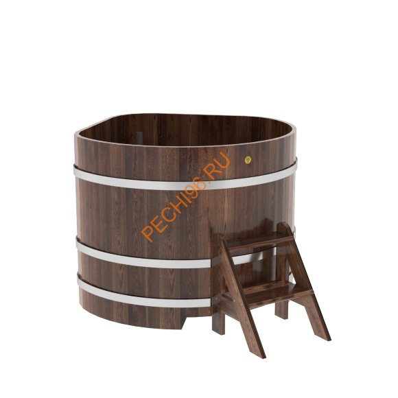 Купель для бани BentWood угловая из морёной лиственницы Премиум, 1,19х1,19 м