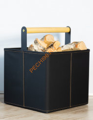 Дровница Fire&Wood Stockholm, экокожа черная Дровница Fire&Wood Stockholm, экокожа черная