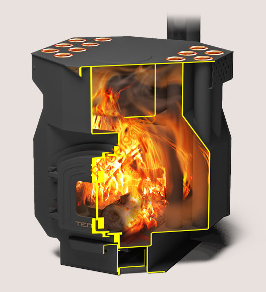Отопительная печь Теплодар ТОП-драйв-150