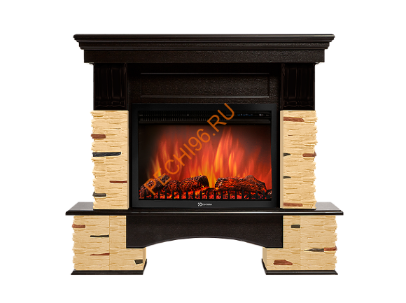 Электрокамин Electrolux Sphere Plus EFP/P-2720RLS с порталом Firelight Pietra Nuovo 25, сланец натуральный