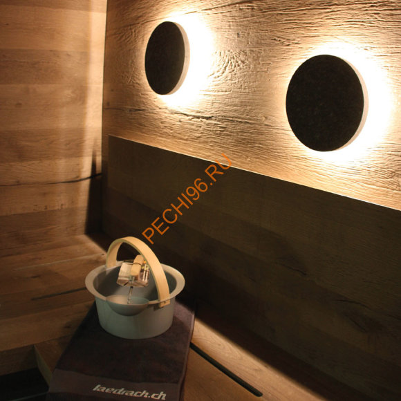 Светильник для сауны светодиодный Licht-2000 Stonelight round Solo, 240 мм, теплый белый