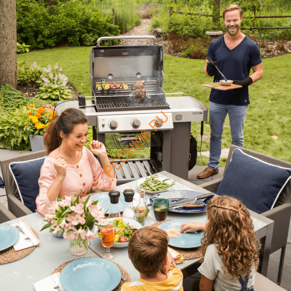 Газовый гриль WEBER Genesis II E-310 GBS, черный