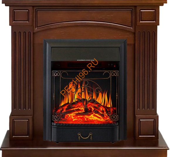 Электрокамин Royal Flame Boston темный дуб с очагом Majestic FX Электрокамин Royal Flame Boston темный дуб с очагом Majestic FX