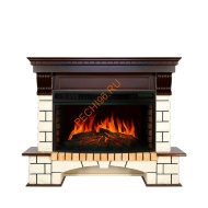 Электрокамин Royal Flame Pierre Luxe темный дуб/белый с очагом Dioramic 33W LED FX Электрокамин Royal Flame Pierre Luxe темный дуб/белый с очагом Dioramic 33W LED FX