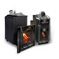 Печь банная Ермак Люкс BLACK 30 сталь Печь банная Ермак Люкс BLACK 30 сталь