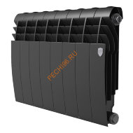 Радиатор биметаллический Royal Thermo BILINER B 350 Чёрный, 8 секций