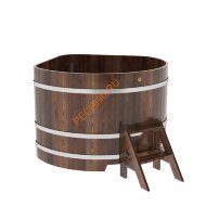 Купель для бани BentWood угловая из морёной лиственницы Премиум, 1,37х1,37 м Купель для бани BentWood угловая из морёной лиственницы Премиум, 1,37х1,37 м