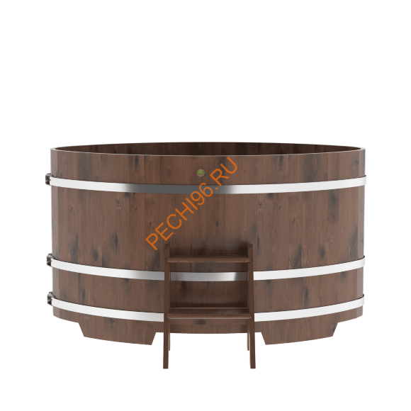 Купель для бани BentWood овальная из мореного дуба Рустик, 1,02х1,68 м Купель для бани BentWood овальная из мореного дуба Рустик, 1,02х1,68 м