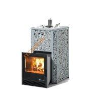 Печь банная ИзиСтим Ялта 15 Хохлома серая