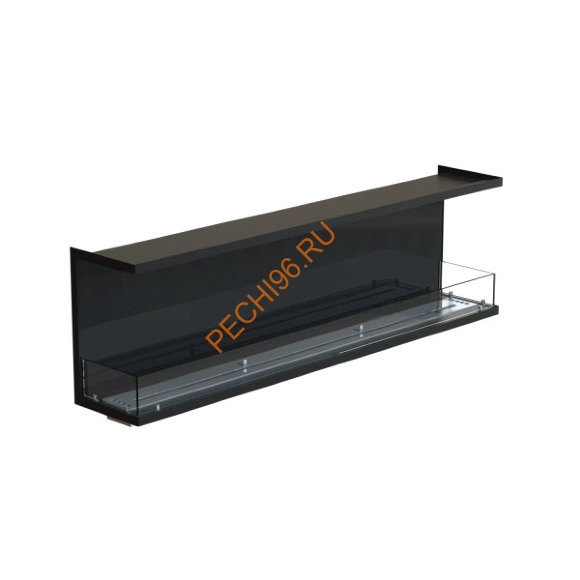 Биокамин фронтальный 1800х500х300 мм, стемалит, стекло Биокамин фронтальный 1800х500х300 мм, стемалит, стекло