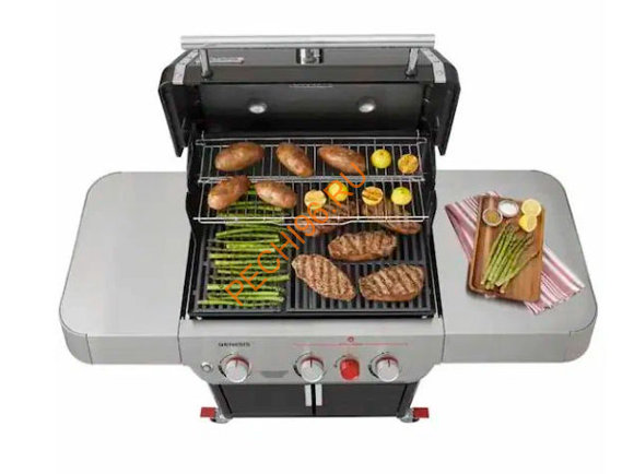 Газовый гриль WEBER Genesis E-325s, черный