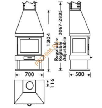 Печь-камин Panadero Canada Печь-камин Panadero Canada