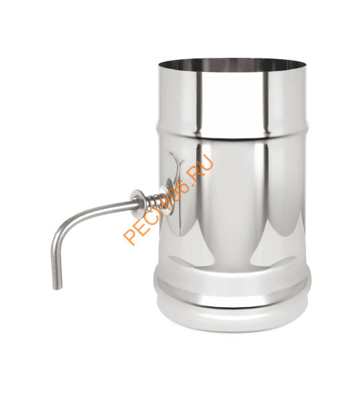 Шибер поворотный Везувий (AISI 430/0,5мм) D100мм