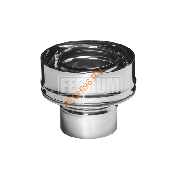 Переход на сэндвич Феррум, нержавейка AISI 430-0,5 мм/430-0,5 мм, d 150/210 мм