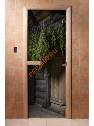 Дверь стеклянная DoorWood с фотопечатью «Здоровый дух» Дверь стеклянная DoorWood с фотопечатью «Здоровый дух»