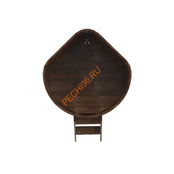 Купель для бани BentWood угловая из сращённой морёной лиственницы, 1,19х1,19 м