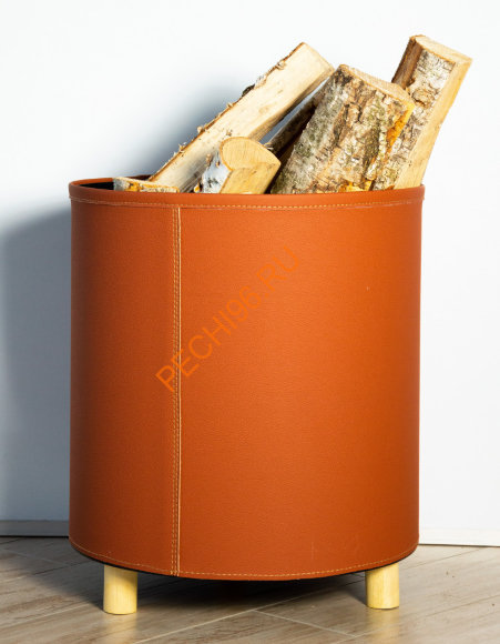 Дровница Fire&Wood Tallin, экокожа медно-рыжая Дровница Fire&Wood Tallin, экокожа медно-рыжая