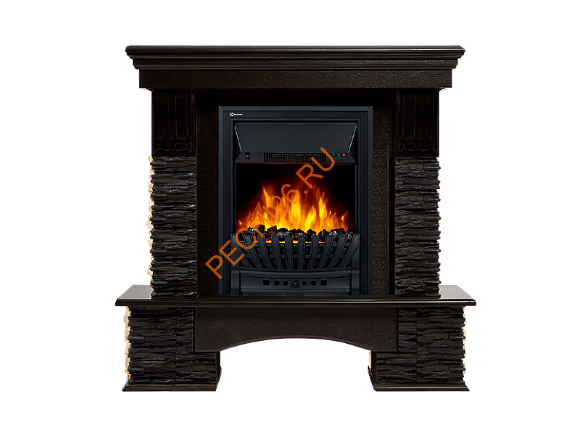 Электрокамин Electrolux Classic EFP/P-1020LS с порталом Firelight Pietra Nuovo Classic, сланец черный
