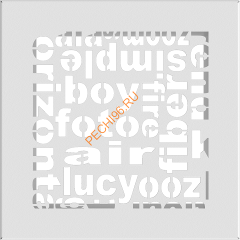 Вентиляционная решетка Kratki 17ABC/B 170х170 мм белая