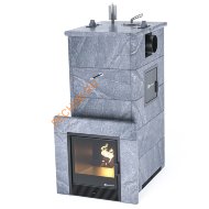 Печь банная ИзиСтим Геленджик М2 в кожухе из талькохлорита с боковым подключением