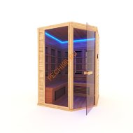 Инфракрасная кабина НКЗ 5-местная угловая из кедра
