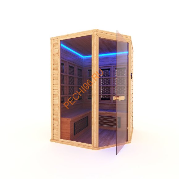 Инфракрасная кабина НКЗ 5-местная угловая из кедра