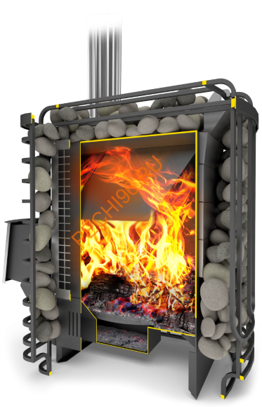 Печь банная Теплодар Сибирский утес 20 ЛП Профи