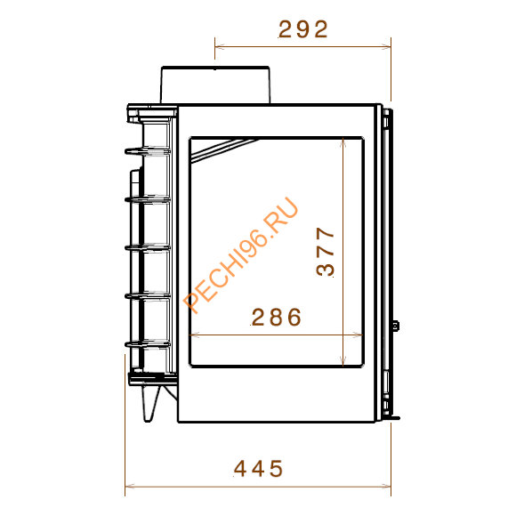 Каминная топка Liseo Castiron LCI 7 GF L/R
