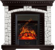 Электрокамин Royal Flame Glasgow венге/белый с очагом Majestic FX Электрокамин Royal Flame Glasgow венге/белый с очагом Majestic FX