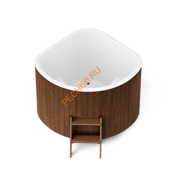 Купель композитная Polarspa CORNER 160 термобереза темная