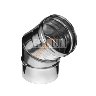 Отвод 135° Феррум, нержавейка AISI 430-0,5 мм, d 115 мм