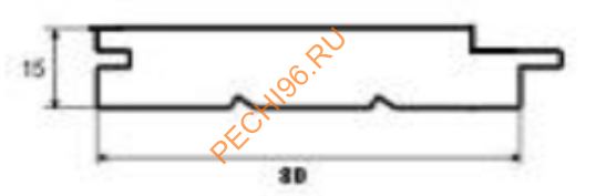 Вагонка ТермоОльха сорт ЕвроА профиль STS, 15х90(81)х2000 мм Вагонка ТермоОльха сорт ЕвроА профиль STS, 15х90(81)х2000 мм