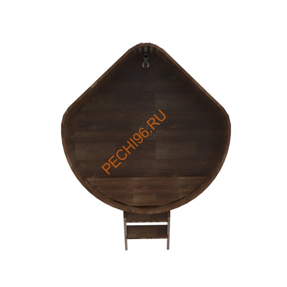 Купель для бани BentWood угловая из сращённой морёной лиственницы, 1,37х1,37 м