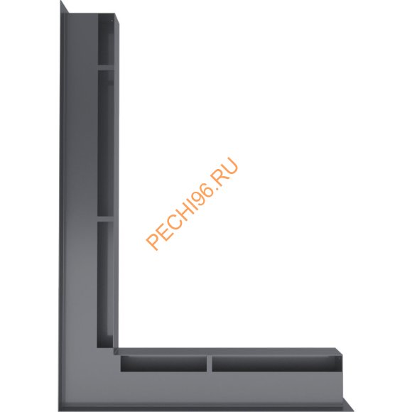 Люфт Kratki NP/L60/G угловой графит 766x547 мм