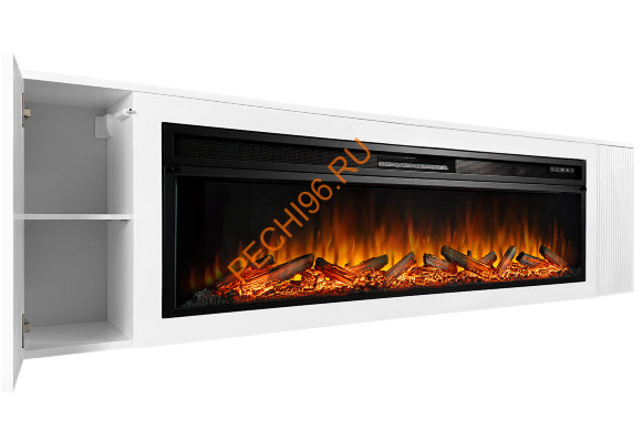 Электрокамин Royal Flame Madison Бьянко белый с очагом Vision 60 LOG LED Электрокамин Royal Flame Madison Бьянко белый с очагом Vision 60 LOG LED