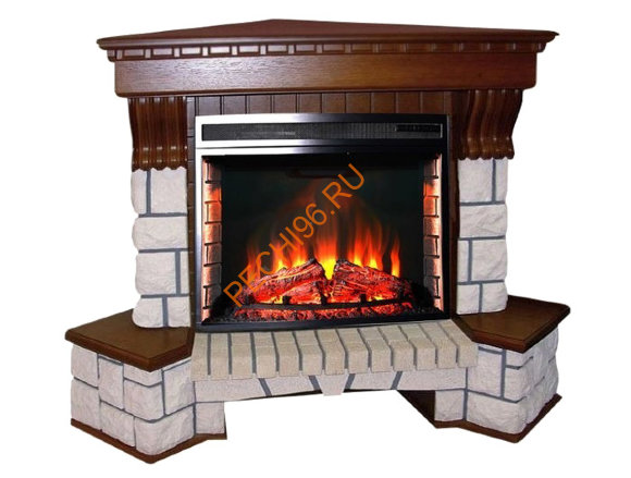 Электрокамин InterFlame Экстер угловой с очагом Antares 33 LED FX QZ Электрокамин InterFlame Экстер угловой с очагом Antares 33 LED FX QZ