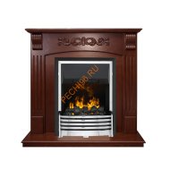 Электрокамин Dimplex Sorrento угловой с очагом Flagstaff орех Электрокамин Dimplex Sorrento угловой с очагом Flagstaff орех