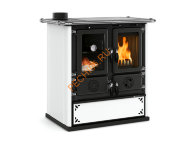 Печь-камин La Nordica ROSETTA SINISTRA STEEL BIANCO PUNTINATO Печь-камин La Nordica ROSETTA SINISTRA STEEL BIANCO PUNTINATO