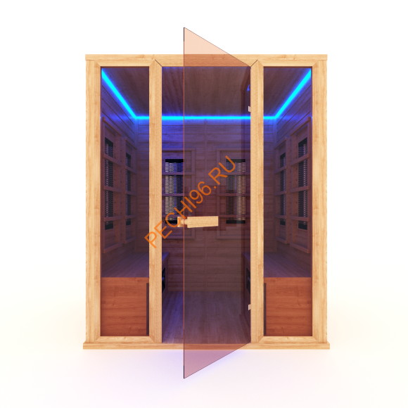 Инфракрасная кабина НКЗ 6-местная прямая из кедра