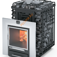 Печь для бани Теплодар Сибирский утес 20 ЛП Профи Панорама