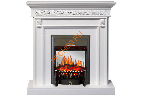 Электрокамин Royal Flame Valletta белый с очагом Fobos FX M Электрокамин Royal Flame Valletta белый с очагом Fobos FX M