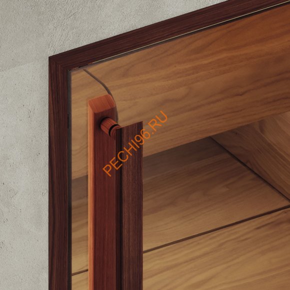 Дверь стеклянная DoorWood Хамам АРТ Wood 50 бронза