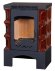 Печь-камин БАВАРИЯ изразец с металлической крышкой Арка коричневая