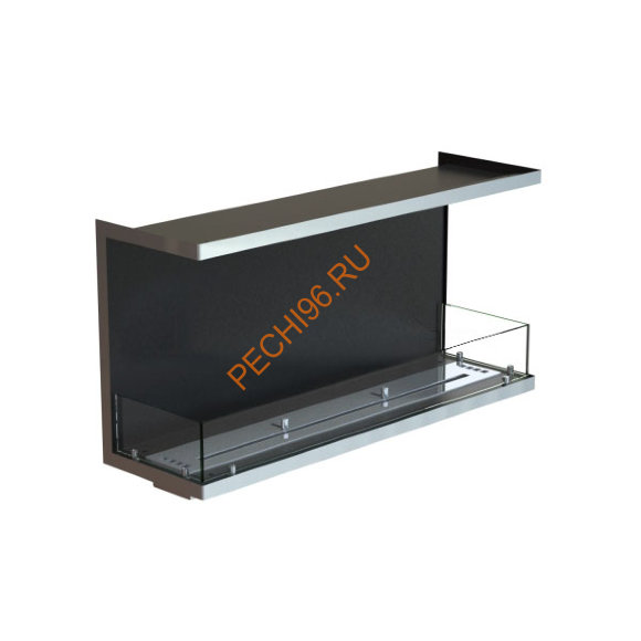 Биокамин фронтальный 1000х500х300 мм, стекло, рамка нержавейка Биокамин фронтальный 1000х500х300 мм, стекло, рамка нержавейка