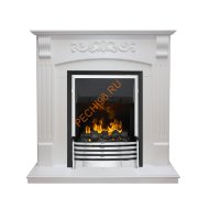 Электрокамин Dimplex Sorrento угловой с очагом Flagstaff белый дуб