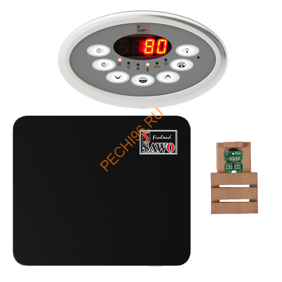 Комплект управления SAWO INNOVA CLASSIC S до 15 кВт, черный