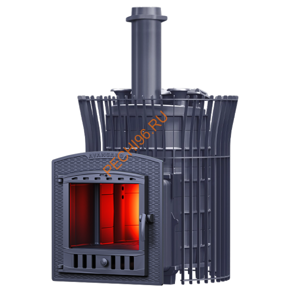 Печь банная Гефест AVANGARD ЗК 35 (П2) Pro Ураган тюльпан