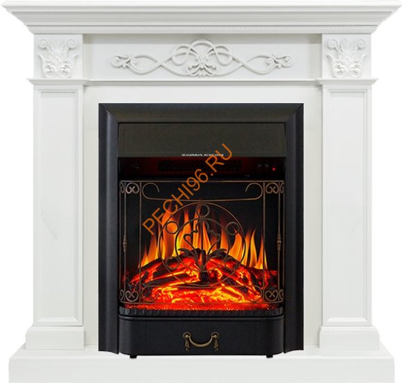 Электрокамин Royal Flame Verona белый дуб с очагом Majestic FX Электрокамин Royal Flame Verona белый дуб с очагом Majestic FX